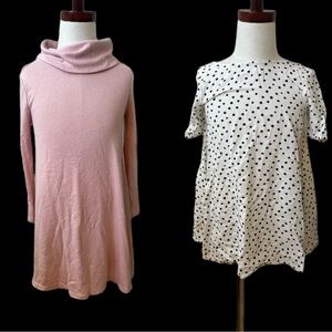 Old Navy Pink and White Kids Dresses